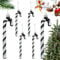6 Stück Zuckerstangen Weihnachten Deko, FUKPO Weihnachts Zuckerstangen Plastik Weihnachtsbaum Weihnachtsdeko Klein, Weihnachtsbaumschmuck Christbaumschmuck Zuckerstangen Baumschmuck Kleine Candy Cane