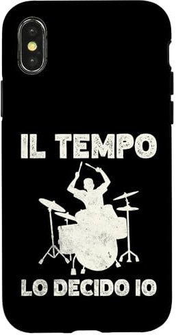 Custodia per iPhone X/XS Batterista Batteria