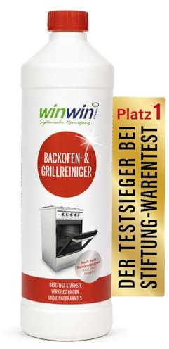 winwinCLEAN® Nettoyant Four & Barbecue [Testé par Stiftung Warentest] | Décap Four Puissant & Dégraissant Professionnel | Four, Barbecue Gaz, Plaque Vitro I 1L Original