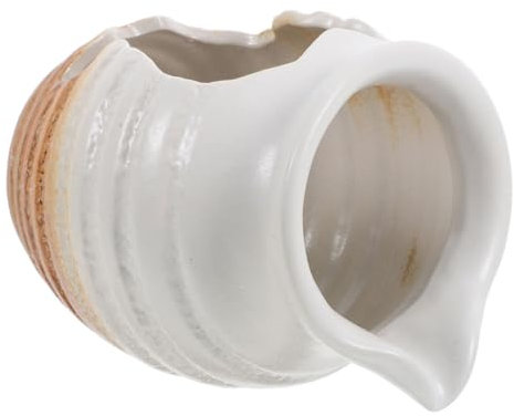 Kisangel Fuente De Agua Decorativa Jarra De Cerámica para Jardín Exterior con Flujo Continuo para Estanques De Peces y Decoración Paisajística