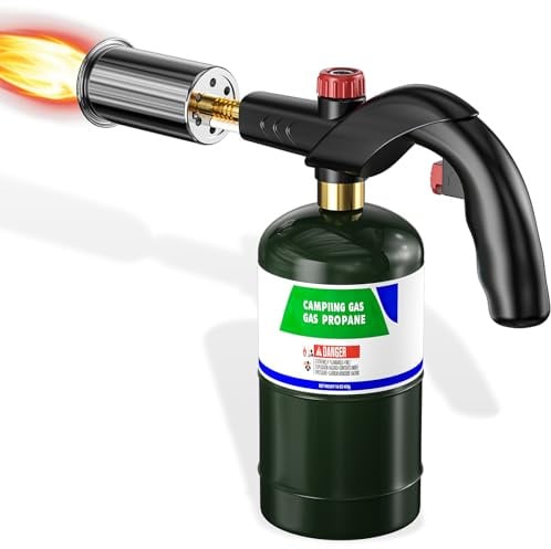 Yunziling Torche au propane – Torche grill réglable avec contrôle de flamme pour steak, barbecue, feu de camp et charbon de bois – Torche de cuisine professionnelle pour une utilisation culinaire et