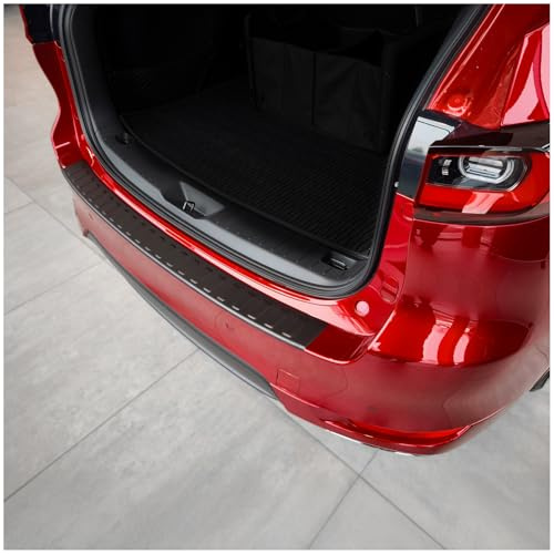 tuning-art Ladekantenschutz passend für Mazda CX-60 1 2022- | Schwarz Pulverbeschichtet Edelstahl Passgenau Abkantung Spezialklebeband Reinigungstuch Montageanleitung Rostfrei