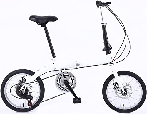NIUSABOU Faltbares Fahrrad für Erwachsene mit Faltrad for Erwachsene, 14/16 Zoll, Mehrfarbig, Singlespeed(D,16inch)