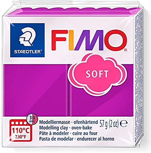 Staedtler 8020 Blocco di pasta modellabile Fimo, 59 gr, viola (purpur (61))