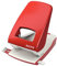 Leitz Pratica Perforatrice da Ufficio, Capacità fino a 40 Fogli, Rosso, Metallo, Guida di Arresto con Barra di Selezione del Formato, Gamma NeXXt, Box, 51380095