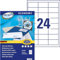 Europe100 Art. ELA008 Adressaufkleber (2.400 Klebeetiketten, 64,6x33,8mm auf A4, Papier matt, individuell bedruckbar, selbstklebende Adressetiketten, kompatibel zu AVERY 3658) 100 Blatt, weiß