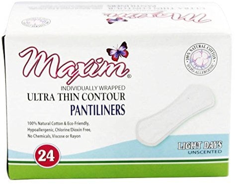 Natürliche Ultra-Dünne Baumwoll Damen Slipeinlagen (Leicht) 24 Stück