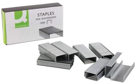 Q-Connect 24/6 Metal Precision Engineered Staples (1000 Pack)