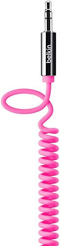 Belkin Audio-Kabel, 3.5mm Klinke, 1.80m, Metallstecker, Spiral, MIXit, Pink