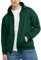 Hanes Hoodie für Herren, mit Reißverschluss, EcoSmart, Fleece, Kapuzen-Sweatshirt, Grün - Deep Forest, X-Large