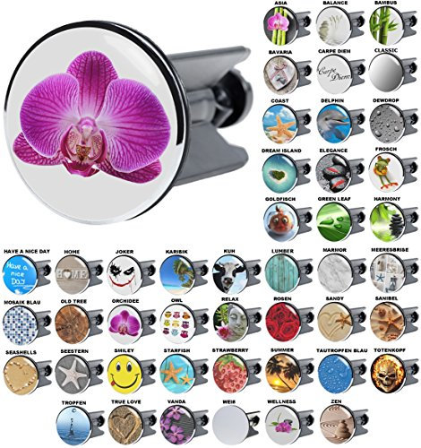 Sanilo Waschbeckenstöpsel Orchidee, viele schöne Stöpsel für das Waschbecken zur Auswahl, hochwertige Qualität