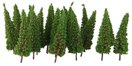 Lot 50 Modèle Arbre Echelle Train HO életronique Paysage Jouef 1:100 6.5cm