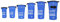 DonDon Dry Bag wasserdichte Tasche 2l, 5l, 10l, 15l, 20l, 30l Pack-Sack Beutel mit Schultergurt - blau 10 Liter
