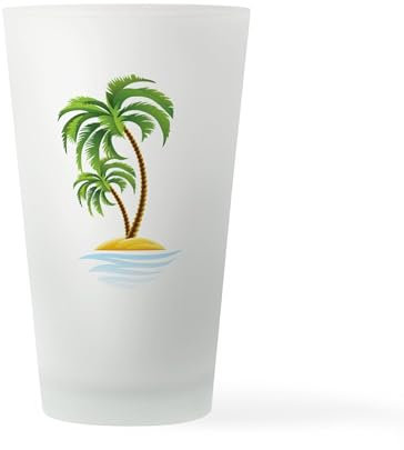 CafePress Palm Tree Pint Glass, 16 oz. Drinking Glass