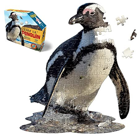 Shape Puzzle Junior Pinguin, Konturpuzzle 100 Teile, für Kinder und Erwachsene