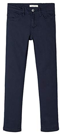 NAME IT Jungen Twillweb-Hose X-Slim-Fit dunkelblau