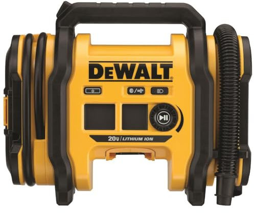 DEWALT 20V MAX Tire Inflator, Compact and Portable, Automatic Shut Off, LED Light, Bare Tool Only (DCC020IB)