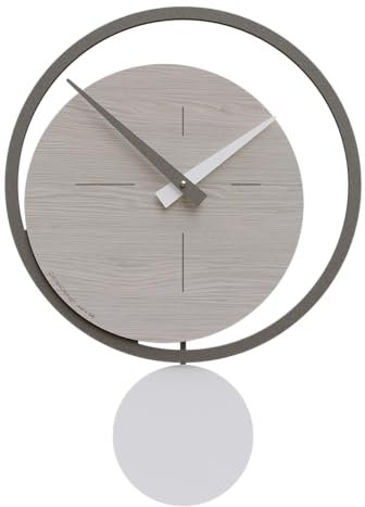 CalleaDesign - Eclipse Pendeluhr, Eiche Breeze