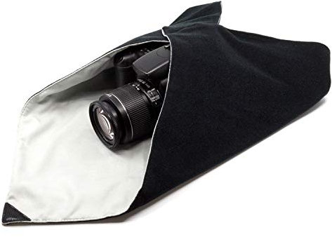 Amolith™ Einschlagtuch für Kamera als Schutzhülle für Fotoausrüstung im Rucksack, Tasche, Beutel etc. | Passen für Vollformat DSLR, Objektiv, Stativ, Tablet-PC, etc. | L (50 x 50 cm) | AML-8797