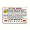 Friends TV Show Quotes Plaque, Family Rules, Present Self standing Metal sign Plaque