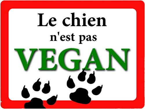 creosoleil Plaque Attention Chien Humour 15x20 Vegan Aluminium