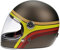 Viper F656 Rust Stripe Motorcycle Helmet Retro Vintage 70's Bike Scooter Protection Wear M (57-58 CM) - Bronze - M