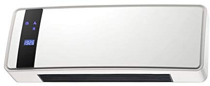 PUR LINE | Riscaldatore da parete in ceramica da 2000 W, display digitale, telecomando - Riscaldatore da parete da 2000 W con timer settimanale e protezione di sicurezza