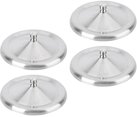 4 Stück Edelstahl-Tassendeckel, Ersatzdeckel, Metall-Kaffeetassenabdeckung, Teeglas, Anti- -Getränkeabdeckung für Zuhause, Kaffee, Küche, 10 cm, Silber