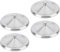 4 Stück Edelstahl-Tassendeckel, Ersatzdeckel, Metall-Kaffeetassenabdeckung, Teeglas, Anti- -Getränkeabdeckung für Zuhause, Kaffee, Küche, 10 cm, Silber