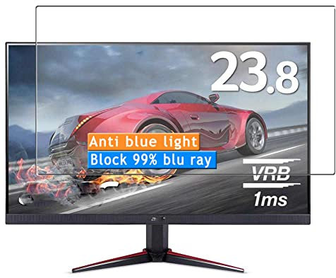 Vaxson 2 Stück Anti Blaulicht Schutzfolie kompatibel mit Acer Monitor VG240Y / VG240Ybmiix / RG240Ybmiix 23.8 Bluelight Displayschutzfolie ( nicht Panzer Schutz Glas folie nicht PanzerGlas ) Neue