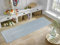 IVY Washable Door Mat Kitchen Mats Non Slip Greek Key Design Kitchen & Hall Runners Doormats, Dark Grey, 60x220 cm