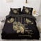 Luowei Bettwäsche Traumfänger 135x200cm 4 Teilig Schwarz Gold Bohemien Vintage Bettbezug Weiche Mikrofaser Deckenbezug - 2 Bettbezüge 135x200 mit Reißverschluss + 2 Kissenbezug 80x80cm