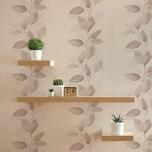 TADESSI Tapete Blumen Florentin M1-No.1297 Vliestapete Braun Beige Floral für Wohnzimmer Schlafzimmer Küche