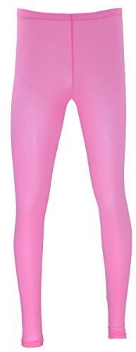 Mufeng Collant Homme Pantalon de Compression Bas Sexy sous-vêtement Thermique Demi Transparent Legging Sport Fitness Gymnastique M-3XL Rose XL