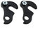 DGZZI 2PCS Bicycle Derailleur Hanger Plate for Shimano SRAM Rear Gear Derailleur Fit Converter Adapter Drop Out, Black