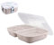 Thermohauser GoodBowl Trio, 5er Set, Mehrweg Essensbehälter, ca. 580 ml + 2x 220 ml To Go Lunchboxen, mikrowellengeeignet, sand/beige