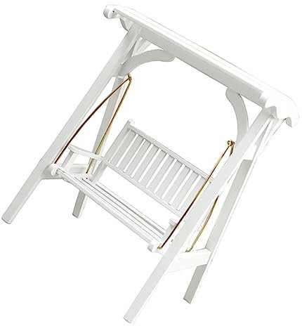 Garneck Miniatur Schaukel Figurine Deko Für Puppenhäuser Dollhouse Garten Swing Spielzeug Aus Hochwertigem Für Kreative Dekoration