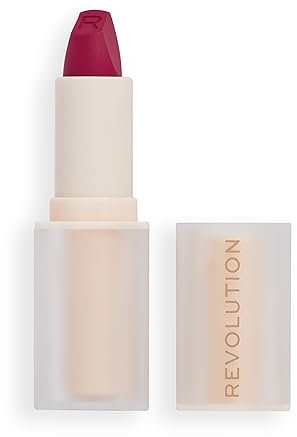 Revolution Lasting Kiss Lippenstift, Matte Formel, Ganztägiger Halt, Material Girl Wein
