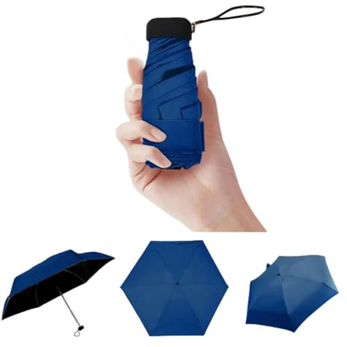 RUDDOG Mini Regenschirm - Marine - UV-Schutz - Winddicht - Ideal für Reisen und Outdoor-Aktivitäten