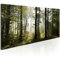 murando - Handart Bilder auf Leinwand 140x70 cm moderne handbelmalte Wandbilder XXL Mehrteilige Wanddekoration 1 Teilige Leinwandbilder Wohnzimmer Design Wand Bild Natur Wald Landschaft