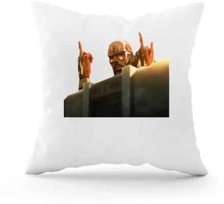 Forsca Colossal Titan Attack On Titans Funny Dekorativer Kissenbezug mit Füllung für Sofa-Autokissen