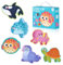 BBLIKE Tier Puzzle Blöcke Spielzeug - Montessori Puzzle-Spielzeug, für Kinder 3 4 5 Jahre Tiere Puzzle 6 Pack (Meerestiere)