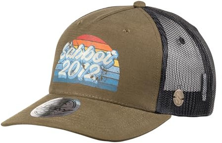 SABBOT Dylan Herren Cap, Basecap, Schirmmütze, Sportcap, Schnelltrocknend, Atmungsaktive Mesh, Verstellbar, Leichtgewicht, Kappe mit Baumwolle, Ideal für Outdoor Sportarten (Armeegrün)