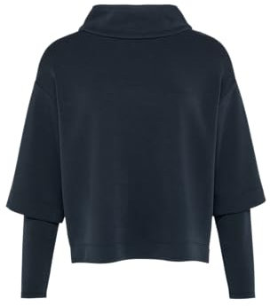 S.Oliver Black Label Damen 2158479 Sweatshirt, Navy, 46 EU