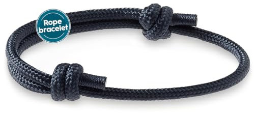 Motti Way Bracciale Uomo Corda Nautica, Braccialetto Blu Resistente E Durevole, Bracciali Resistente All'acqua Per Uomo E Donna, Accessori Eleganti, Braccialetti Da Surf Unisex Con Corda Regolabile