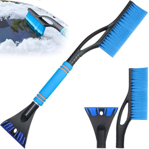 YANXINKE 2 in 1 Schneebesen Auto, Eiskratzer Auto mit Besen, Auto Eiskratzer Schneebürste, Auto Abnehmbarer Eiskratzer, Eiskratzer Schneebesen, zur Schneeräumung für Autos Autozubehör