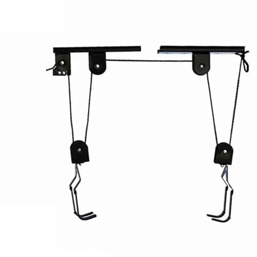 GCYEIDMA Kayak Hoist Set 20/50KGS Load Indoor Kayak & Canoe Ceiling Storage Hoist Heavy Duty Garage Hanging Lift Pulley Rack Cradle Set