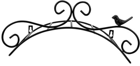 Gartenwand Schlauchhalter aus Eisen Schwarz für Wandmontage