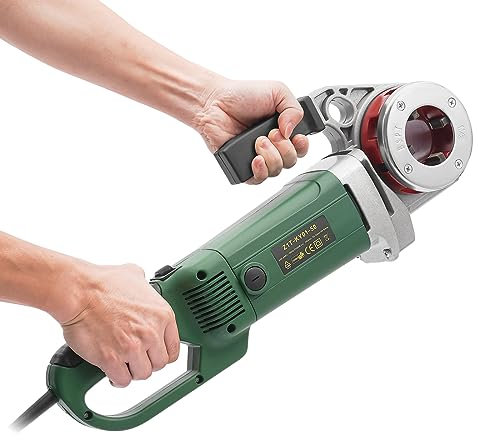 2300W Schneidkluppen-Satz mit 0,82-2,35in 6 Formen Schneider Rohrgewindeschneider Elektrische Schneidmaschine Rohrgewinde Satz Elektrischer Gewindeschneider Rohrgewindeschneidsatz