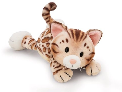 NICI Kuscheltier Katze Bengal 20cm - braun - Weiches Plüschtier – niedliches Stofftier zum Kuscheln & Spielen – tolle Geschenkidee für Kinder & Erwachsene - 62191, Bengalkatze